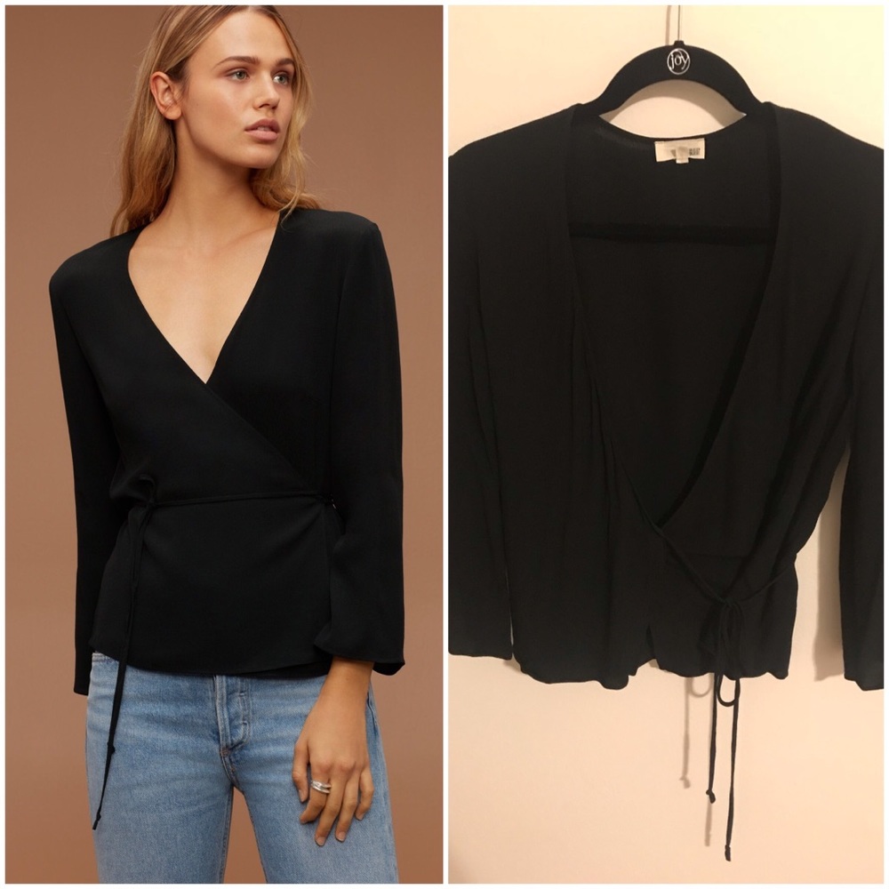 Black Wilfred Free Shogren Blouse (Aritzia)